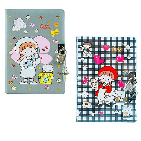 Planificare și agende - Jurnal cu lacat B6 80 file Hello modele diferite