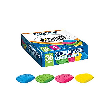 Birotică și accesorii birou - Radiera scoica S-COOL diverse culori