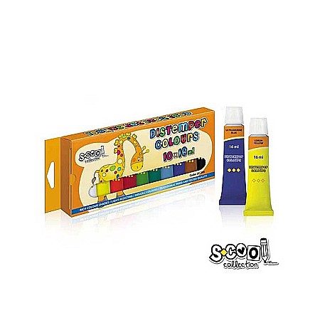 Acuarele școlare și Tempera - Tempera 10 culori 16ml S-Cool