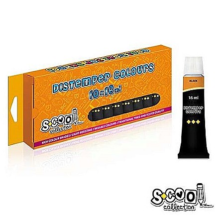 Acuarele școlare și Tempera - Tempera neagra 16ml SC298 s-cool 30360