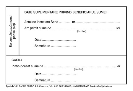 Papetărie și articole din hârtie - Dispozitie caserie autocopiativa a6 coperta