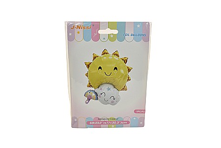 Articole Party - Balon folie figurina rainbow family 59x77cm zzc-657