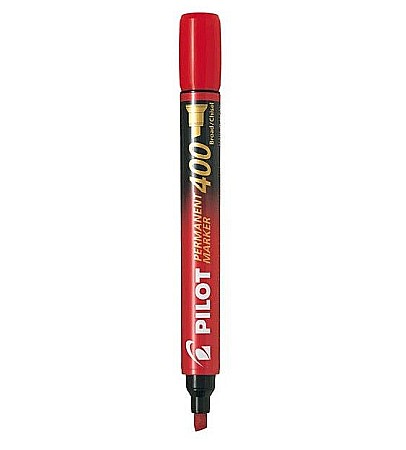 Birotică și accesorii birou - Marker permanent rosu varf tesit 4 mm P400 Pilot