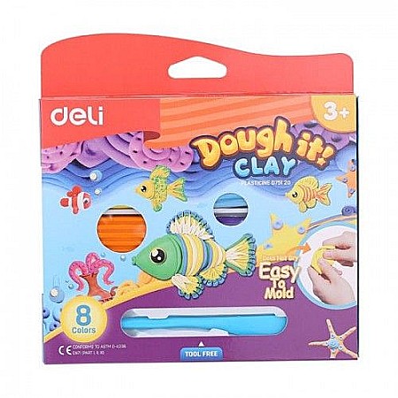 Artă și creativitate - Plastlina 8 culori 160g deli dled75120