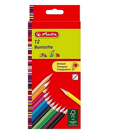 Rechizite școlare - Creioane Color Triung Set 12 HZ 10412021