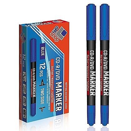Marker Offishop CD DVD 2 capete albastru 0.5-1.0 mm [1]