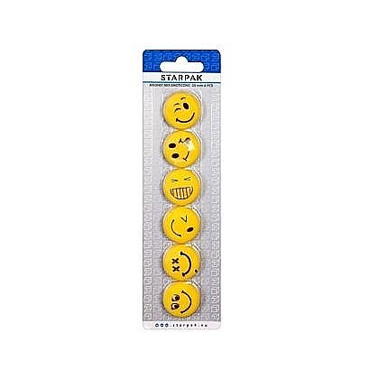 Comunicare și prezentare - Magneti set 6 emoticons 30mm 378346 starpak