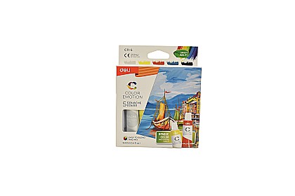 Acuarele școlare și Tempera - Tempera 5 culori 12ml dlec115