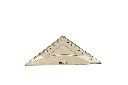 Rigle și Echere - Echer 45 de Grade 8cm Transparent Deli Dleg10012