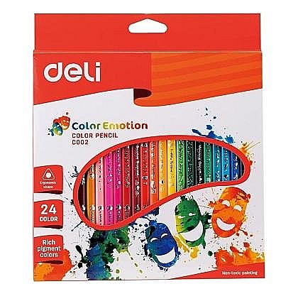 Rechizite școlare - Creioane Colorate 24 Culori Color Emotion DLEC00220