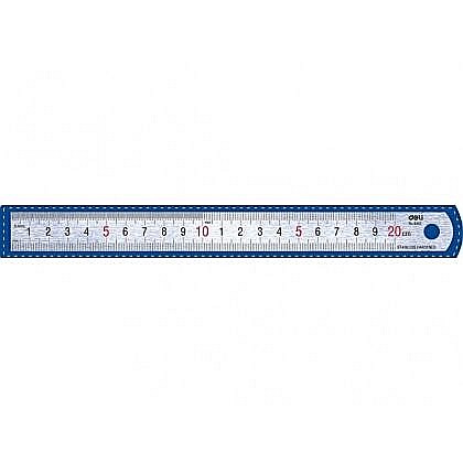 Rigle și Echere - Rigla metal 20 cm Deli