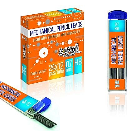 Mine și rezerve - Mine creion mecanic 0.7mm HB S-Cool