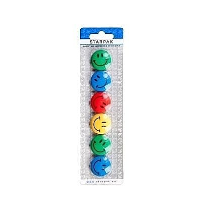 Accesorii table și flipchart - Magneti set 6 emoticons ii 30 mm 378347 starpak