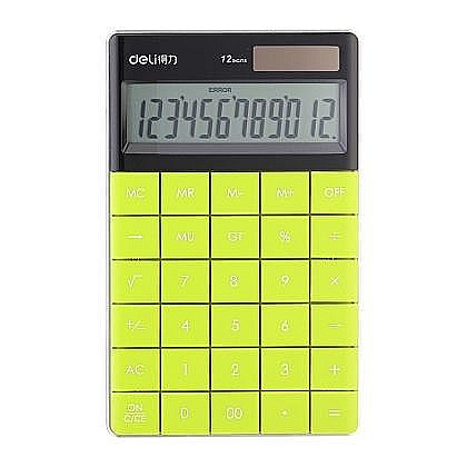 Instrumente și accesorii birou - Calculator birou 12dig modern verde deli dle1589g+++