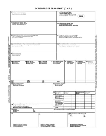 Tipizate și registre - Scrisoare de transport (cmr) 3exemplare national