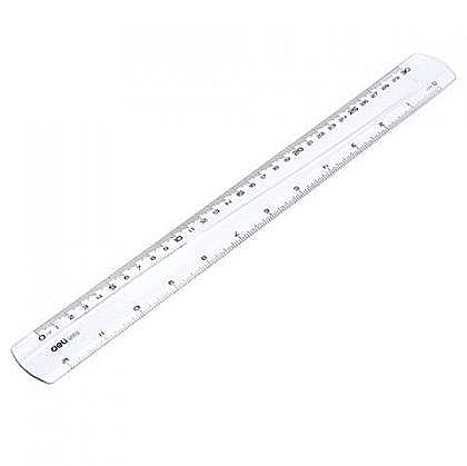 Rigle și Echere - Rigla 30 cm transparenta Deli