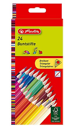 Rechizite școlare - Creioane Color Triung Set 24 HZ 10412039