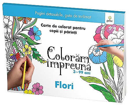 Cărți - Flori / Coloram impreuna