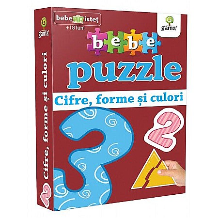 Hobby și activități pentru copii - Cifre, forme si culori - Bebe puzzle