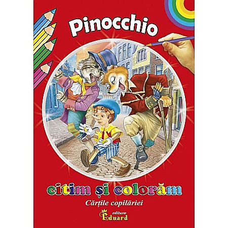Cărți - Citim și colorăm Pinocchio – Carlo Collodi