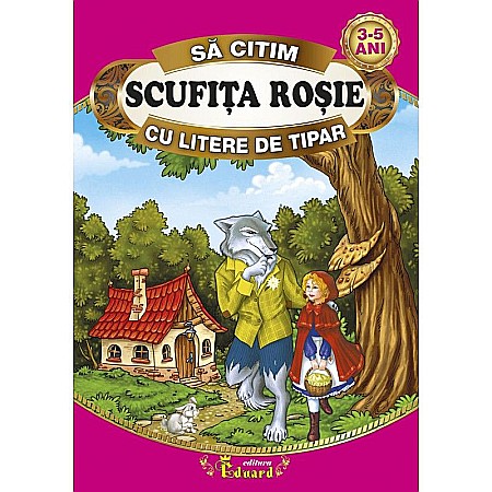 Cărți - Să citim Scufița Roșie cu litere de tipar – Charles Perrault
