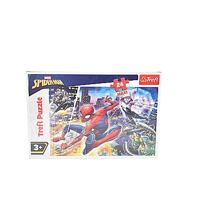 Jucării și jocuri - Puzzle trefl 24 maxi curajosul spiderman 14289