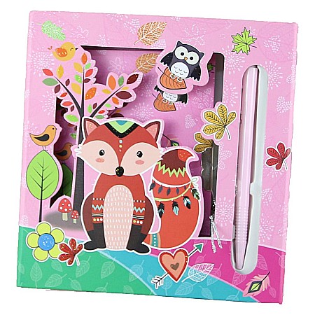 Agende pentru copii - Agenda 17x18cm cu pix vulpe 815