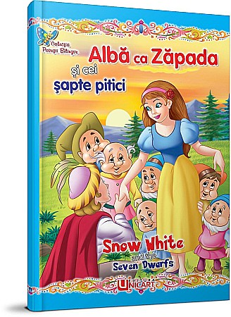 Cărți - Carte povești bilingve – Alba ca zăpada – Brijbasi Art