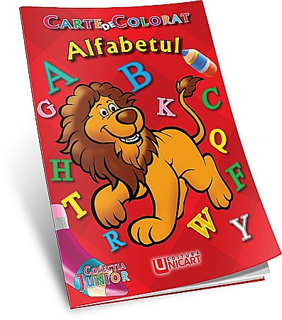 Cărți - Carte de colorat - Alfabetul – Unicart