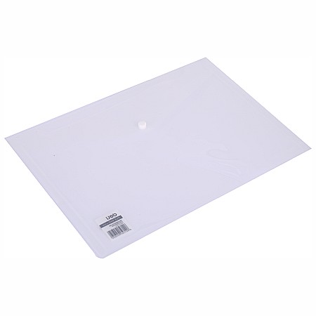 Dosare - Mapa plastic cu buton a4 transparenta deli dle5505