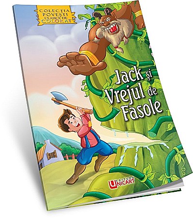 Cărți - Carte de colorat - Povesti clasice - Jack si vrejul de fasole – Macaw Book