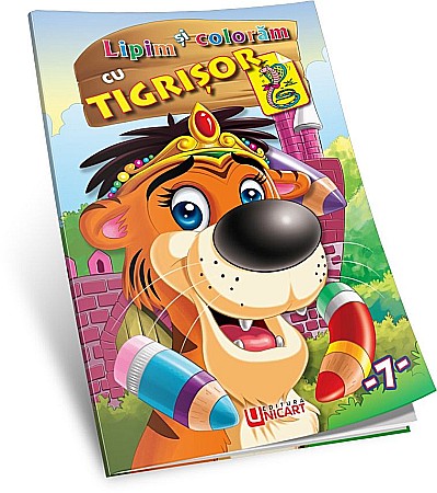 Cărți - Lipim si coloram - Tigrisor – Hello Friend