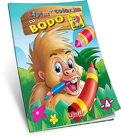Cărți - Lipim si coloram - Bodo – Hello Friend