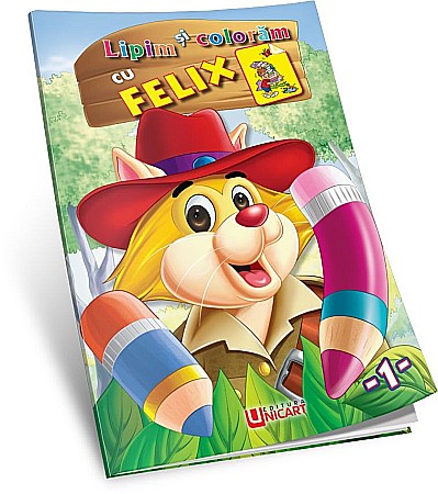 Cărți - Lipim si coloram - Felix – Hello Friend