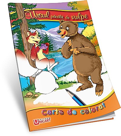 Cărți - Carte de colorat - Ursul pacalit – Cătălin Nedelcu