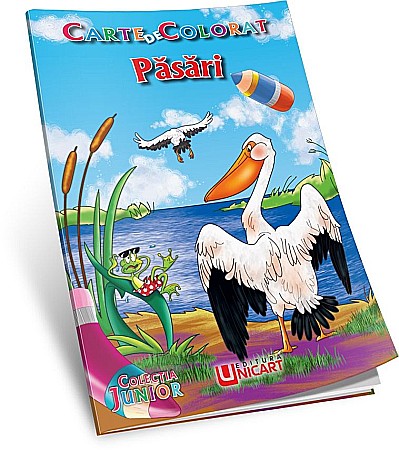 Cărți - Carte de colorat - Pasari – Valentin Cristescu