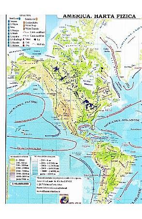 Ghiduri și hărți - Harta pliata America
