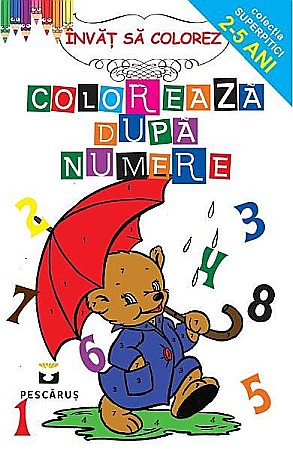 Cărți - Coloreaza dupa numere