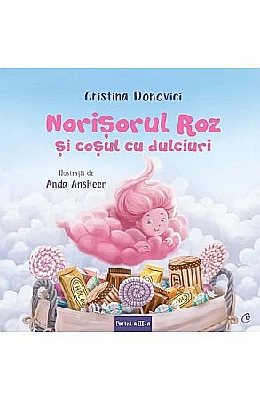 Cărți pentru copii - Norișorul roz și coșul de dulciuri — Cristina Donovici