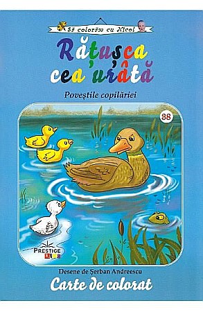 Cărți - Ratusca cea urata - carte de colorat