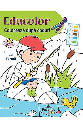 Cărți de colorat - Educolor: La fermă 