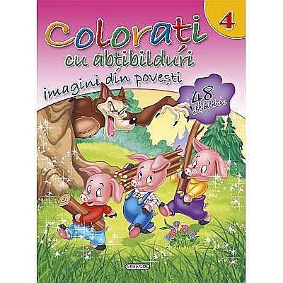 Cărți - Colorează cu abțibilduri – Imagini din poveste (vol. 2 și 4)