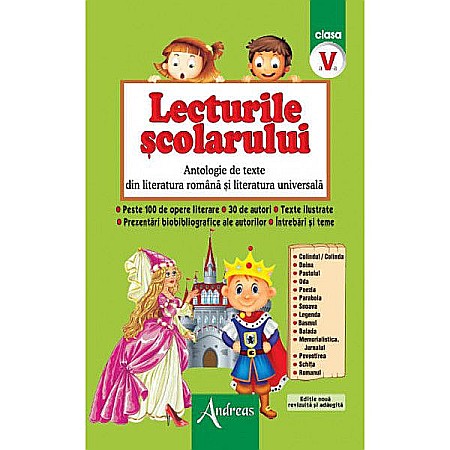 Culegeri și materiale auxiliare - Lecturile scolarului. Clasa V