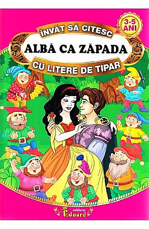 Cărți - Sa citim alba ca zapada cu litere de tipar