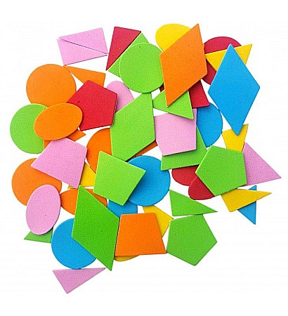 Artă și creativitate - Accesorii creatie sticker buretat forme geometrice - Colorarte 3361