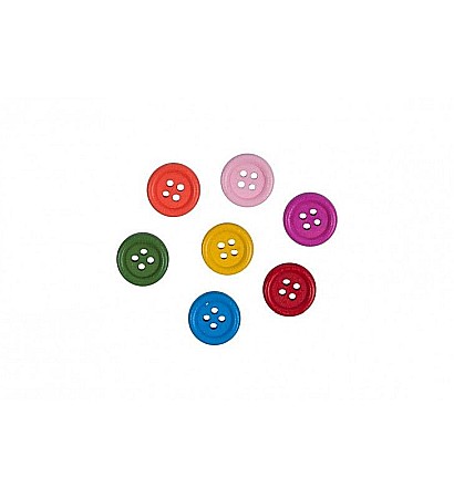 Artă și creativitate - Accesorii creatie nasturi mici plastic 10 mm multicolor 40/set Colorarte