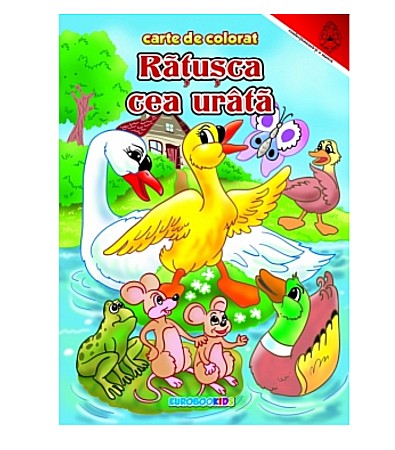 Cărți - Ratusca cea urata - carte de colorat