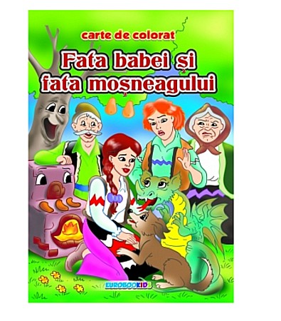 Cărți - Fata babei - carte colorat