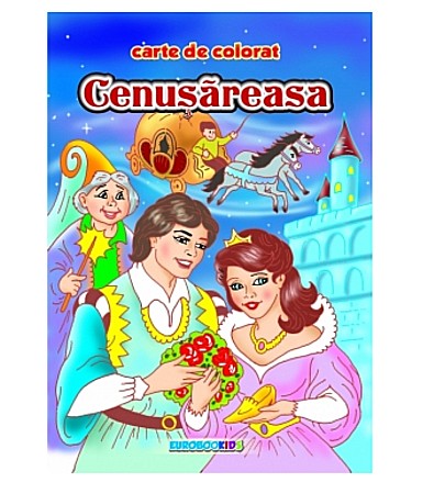 Cărți - Cenusareasa - carte colorat