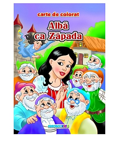 Cărți - Alba ca zapada - carte colorat